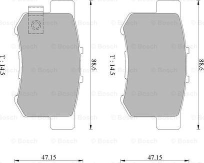 BOSCH 0 986 505 694 - Jarrupala, levyjarru inparts.fi