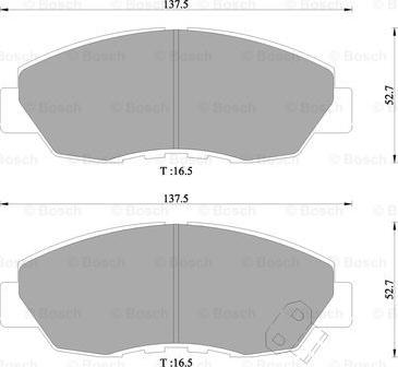 BOSCH 0 986 505 627 - Jarrupala, levyjarru inparts.fi