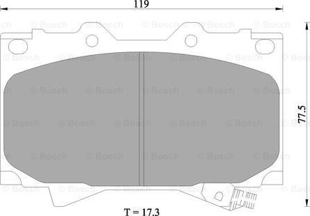 BOSCH 0 986 505 670 - Jarrupala, levyjarru inparts.fi