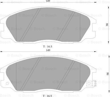 BOSCH 0 986 505 099 - Jarrupala, levyjarru inparts.fi