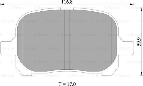 BOSCH 0 986 505 001 - Jarrupala, levyjarru inparts.fi