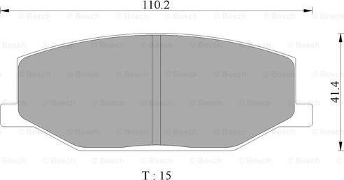 BOSCH 0 986 505 345 - Jarrupala, levyjarru inparts.fi