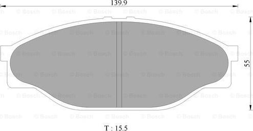 BOSCH 0 986 505 748 - Jarrupala, levyjarru inparts.fi