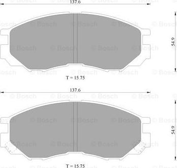 BOSCH 0 986 505 753 - Jarrupala, levyjarru inparts.fi