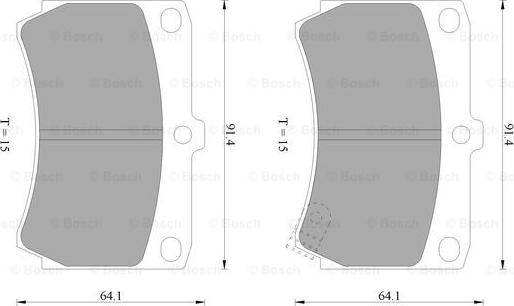 BOSCH 0 986 505 705 - Jarrupala, levyjarru inparts.fi