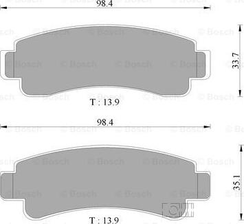 BOSCH 0 986 505 784 - Jarrupala, levyjarru inparts.fi