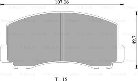 BOSCH 0 986 505 782 - Jarrupala, levyjarru inparts.fi