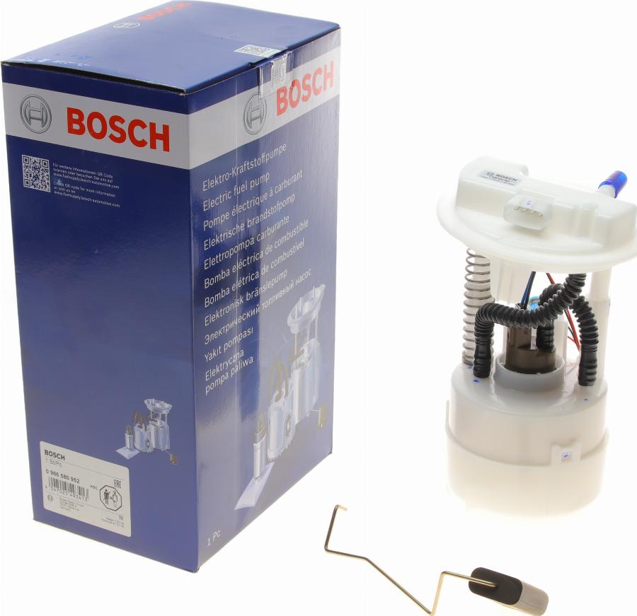 BOSCH 0 986 580 952 - Polttoaineen syöttömoduuli inparts.fi