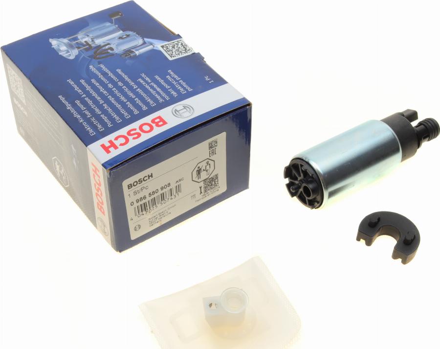 BOSCH 0 986 580 908 - Polttoainepumppu inparts.fi