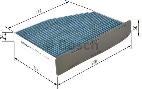 BOSCH 0 986 628 515 - Suodatin, sisäilma inparts.fi