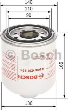 BOSCH 0 986 628 254 - Ilmankuivaus patruuna, paineilmalaite inparts.fi