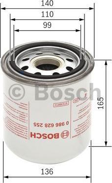 BOSCH 0 986 628 255 - Ilmankuivaus patruuna, paineilmalaite inparts.fi