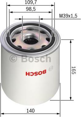 BOSCH 0 986 628 250 - Ilmankuivaus patruuna, paineilmalaite inparts.fi