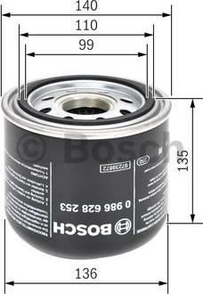 BOSCH 0 986 628 253 - Ilmankuivaus patruuna, paineilmalaite inparts.fi