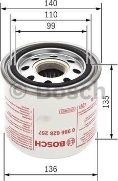 BOSCH 0 986 628 257 - Ilmankuivaus patruuna, paineilmalaite inparts.fi