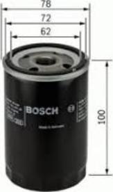 BOSCH 0 986 627 648 - Öljynsuodatin inparts.fi