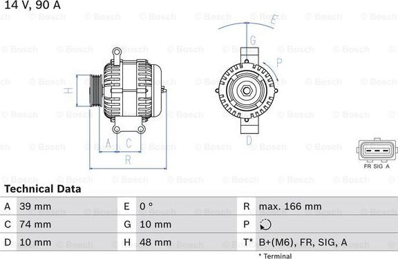 BOSCH 0 986 049 980 - Laturi inparts.fi