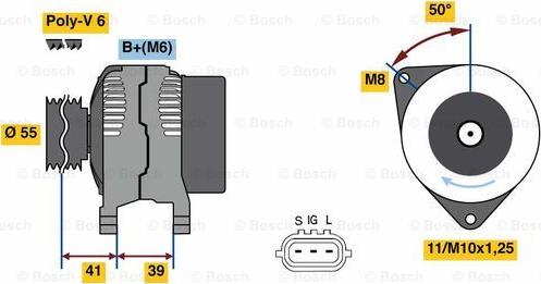 BOSCH 0 986 049 490 - Laturi inparts.fi