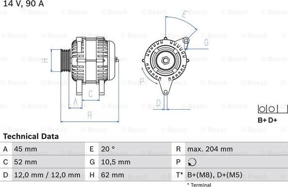 BOSCH 0 986 049 610 - Laturi inparts.fi