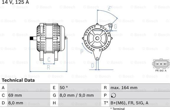 BOSCH 0 986 049 181 - Laturi inparts.fi