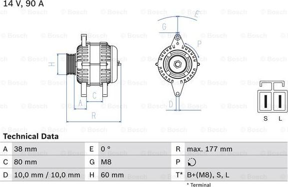 BOSCH 0 986 049 800 - Laturi inparts.fi