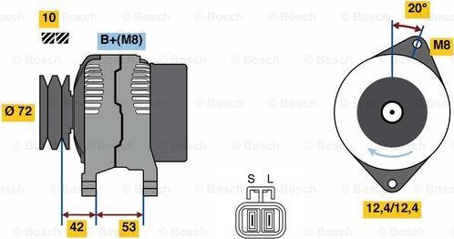 BOSCH 0 986 049 880 - Laturi inparts.fi