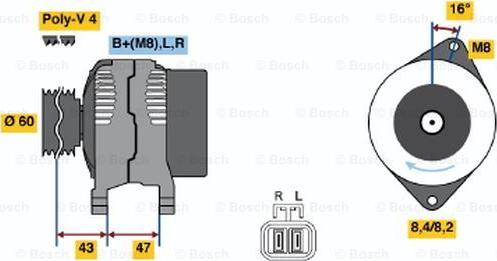 BOSCH 0 986 049 201 - Laturi inparts.fi