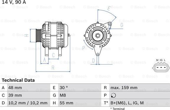 BOSCH 0 986 049 211 - Laturi inparts.fi