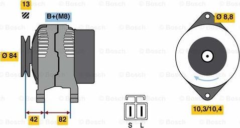 BOSCH 0 986 049 710 - Laturi inparts.fi