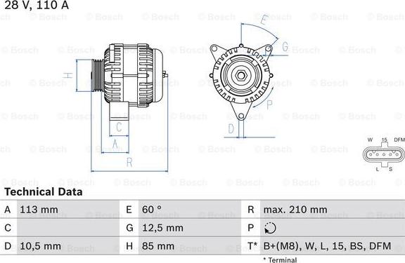 BOSCH 0 986 049 770 - Laturi inparts.fi