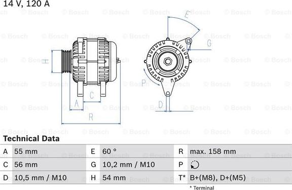 BOSCH 0 986 044 410 - Laturi inparts.fi