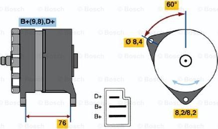 BOSCH 0 986 044 581 - Laturi inparts.fi