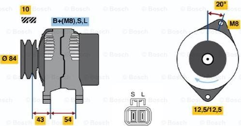 BOSCH 0 986 044 661 - Laturi inparts.fi