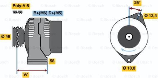 BOSCH 0 986 044 621 - Laturi inparts.fi