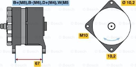 BOSCH 0 986 044 070 - Laturi inparts.fi