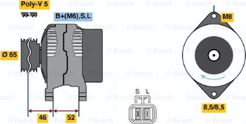 BOSCH 0 986 044 811 - Laturi inparts.fi