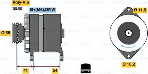 BOSCH 0 986 044 280 - Laturi inparts.fi