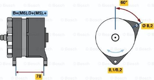 BOSCH 0 986 044 711 - Laturi inparts.fi