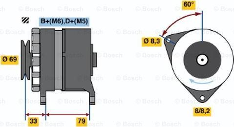 BOSCH 0 986 044 781 - Laturi inparts.fi