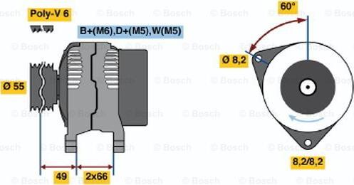 BOSCH 0 986 044 771 - Laturi inparts.fi