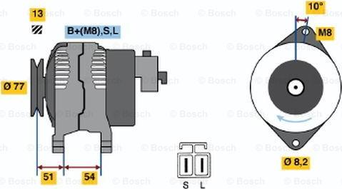 BOSCH 0 986 045 951 - Laturi inparts.fi