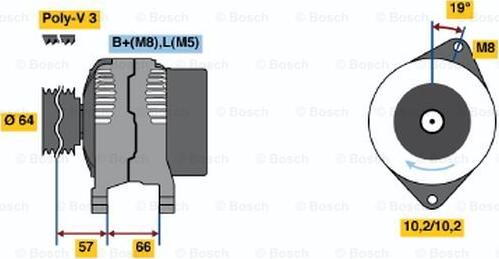 BOSCH 0 986 045 981 - Laturi inparts.fi