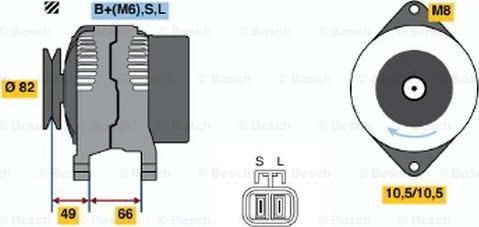 BOSCH 0 986 045 531 - Laturi inparts.fi