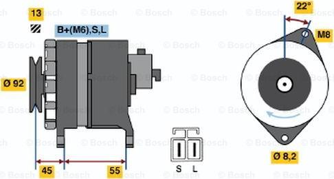 BOSCH 0 986 046 401 - Laturi inparts.fi