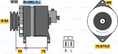 BOSCH 0 986 046 431 - Laturi inparts.fi