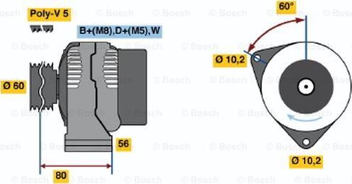 BOSCH 0 986 040 920 - Laturi inparts.fi