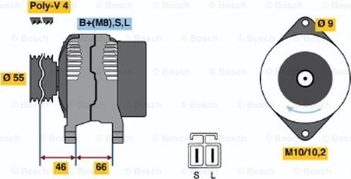 BOSCH 0 986 040 491 - Laturi inparts.fi