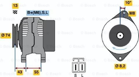 BOSCH 0 986 040 481 - Laturi inparts.fi