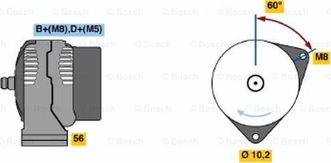 BOSCH 0 986 040 190 - Laturi inparts.fi