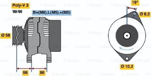 BOSCH 0 986 040 111 - Laturi inparts.fi